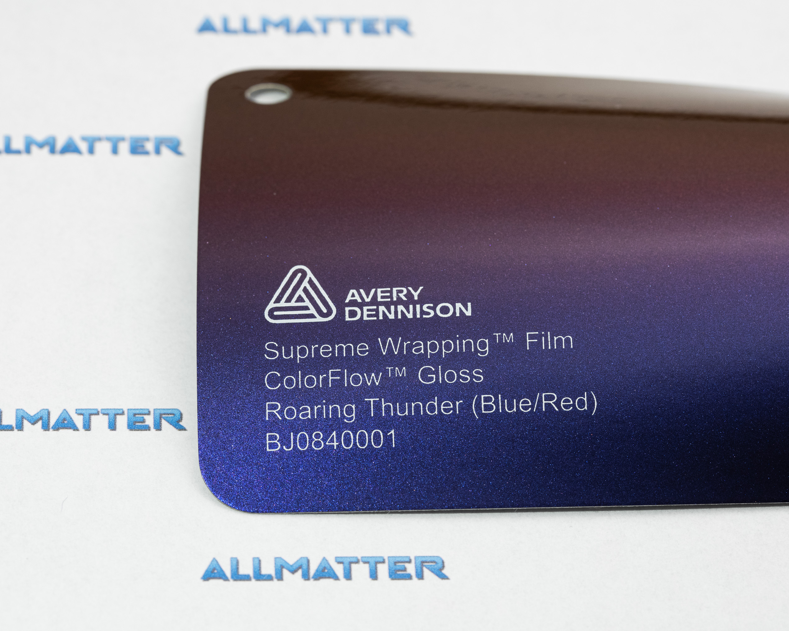 Próbka folii Avery Dennison ColorFlow Gloss w kolorze Roaring Thunder