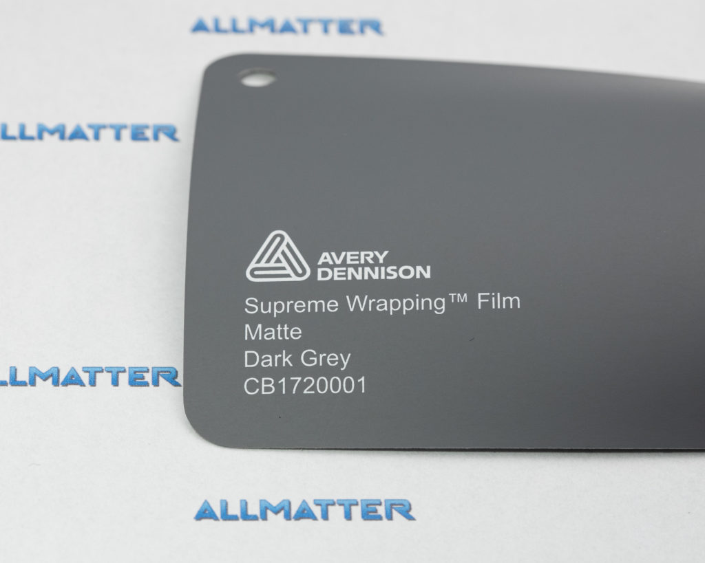 Próbka folii matowej w ciemnoszarym kolorze od Avery Dennison