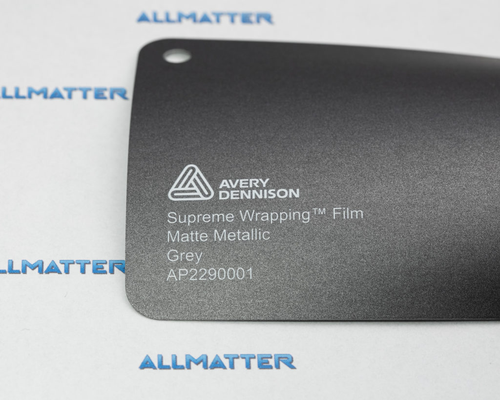 Matowy metaliczny film w kolorze szarym od Avery Dennison