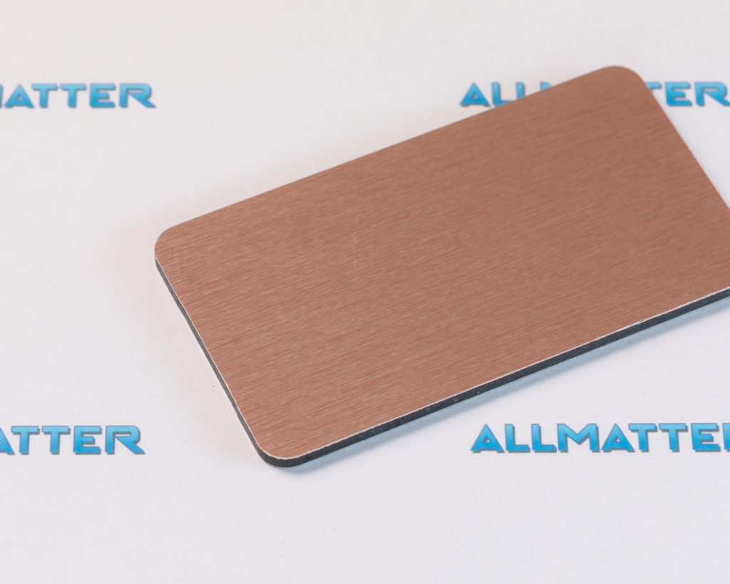 Płyta kompozytowa Dibond w kolorze miedzi szczotkowanej