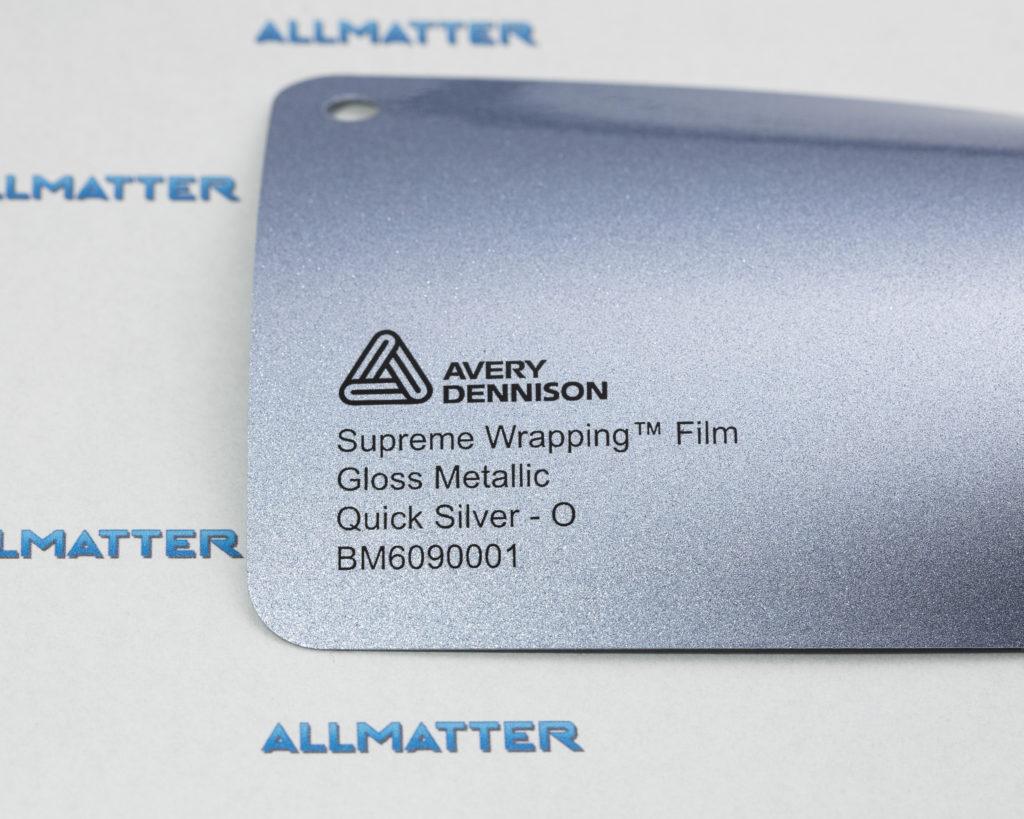 Próbka folii metalicznej Avery Dennison w kolorze Quick Silver