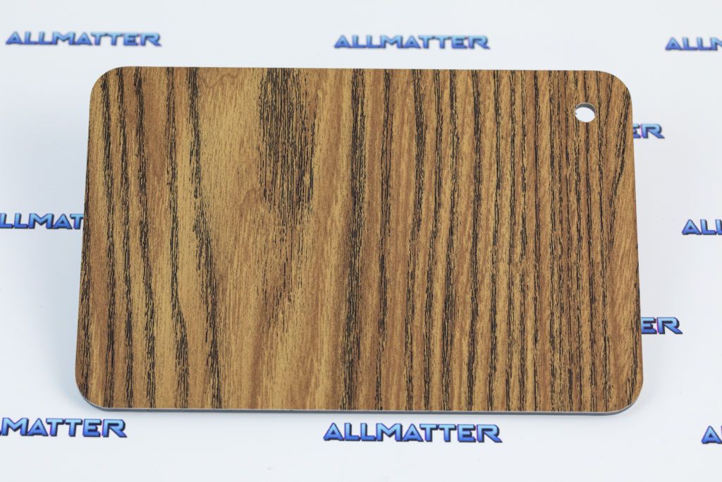 Płyta DIBOND w fornirezje z antycznego jesionu, wymiar 1,25x3,05 m