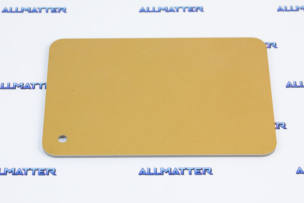 Płyta kompozytowa Dibond w kolorze złotym metalik, szczotkowana