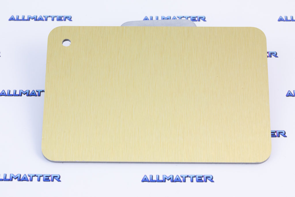 Złota metalik płyta kompozytowa Dibond z matową powierzchnią