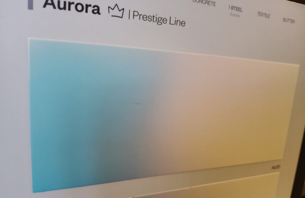 Folia architektoniczna CoverStyl Aurora AU01 w odcieniach niebieskiego i białego