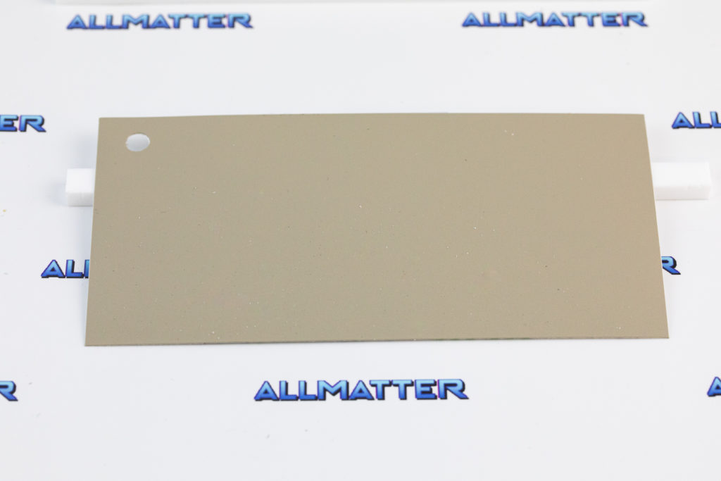 Folia architektoniczna w kolorze khaki, bez PCV, z otworem.